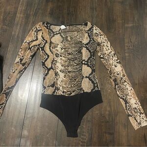 Size small snake skin body suit!